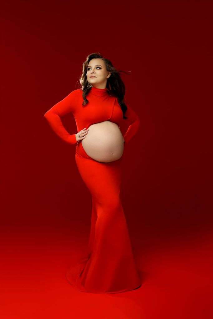 sesja ciążowa Wyszków portret z brzuszkiem