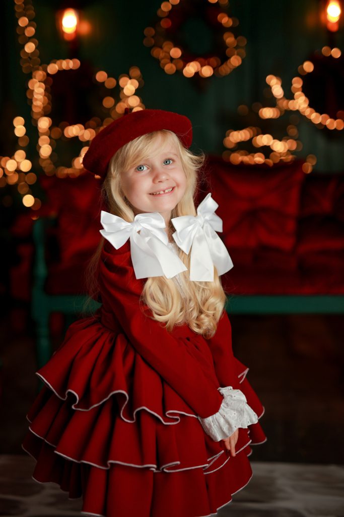 sesja świąteczna Wyszków studio – ciepłe światło i świąteczny klimat