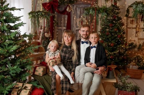 Rodzinna sesja świąteczna w Wyszkowie
