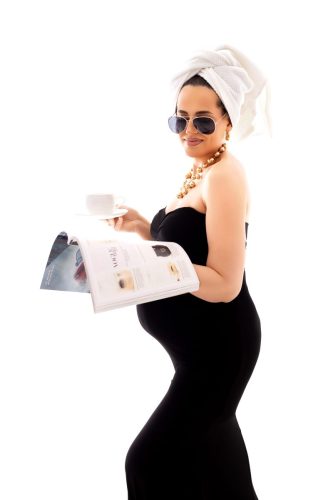Kobieta w ciąży - sesja ciążowa vogue Wyszków
